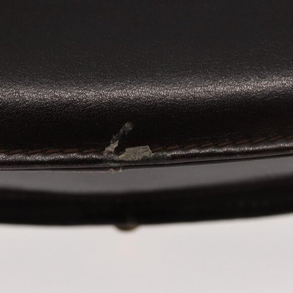 GUCCI Shoulder Bag Leather Brown gold Auth fm4925 - Picture 13 of 16